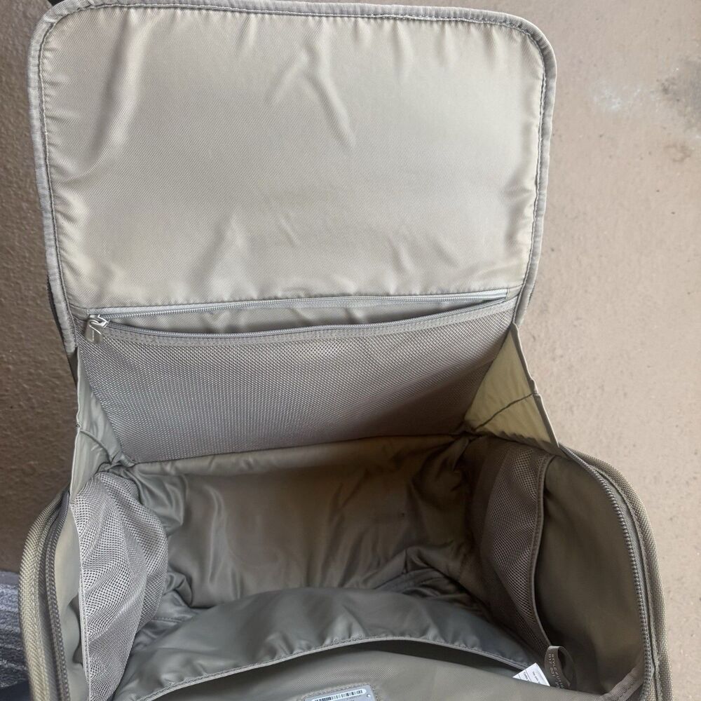 Briggs & Riley BASELINE 2-Wheel Cabin Bag Olive Green Luxury Comfort Luggage - Picture 12 of 16